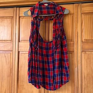 Gimmicks button down fringe shirt